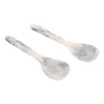 Lucente Matte Grey Resin Salad Servers