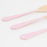Elegant Pink Wooden Cutlery Set (x 24) - Image 3