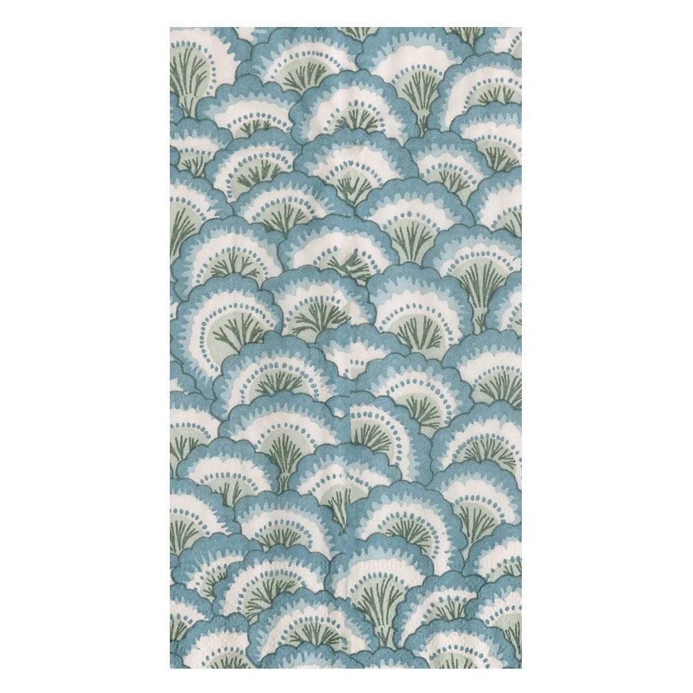 Pontchartrain Scallop Blue Guest Towel