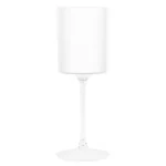 Two Tone 14 Oz White/Clear Plastic Wine Goblets - 5 Count