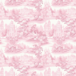 Pink Toile - Charger - (SQUARE)