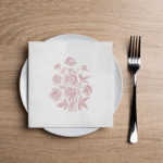 Peony Cluster Cocktail Napkin