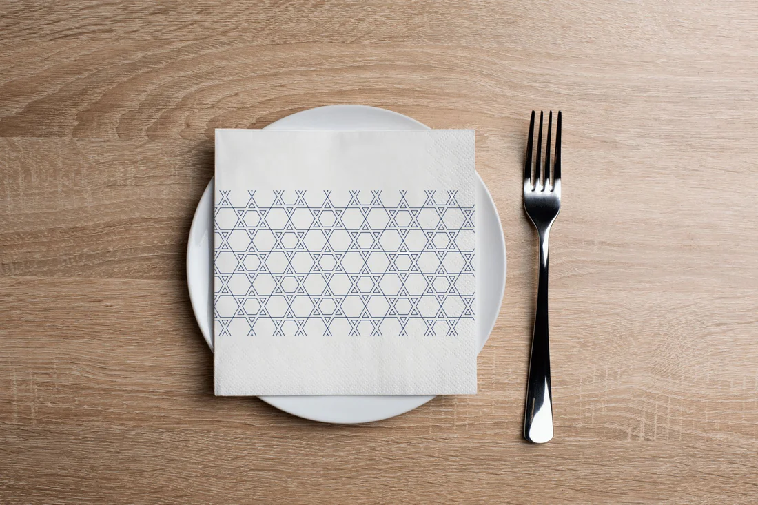 Jewish Star Band Cocktail Napkin