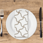 Crosshatch Chains - Printed Guest Towel