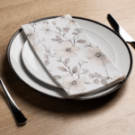 Watercolor Fall Flowers - Printed Guest Towel