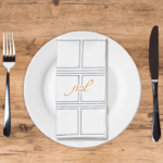 Shabbos Geometric - Printed Guest Towel