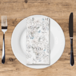 Winter Plush Floral - Printed Guest Towel