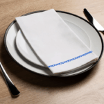 Simple Scallop Cobalt - Printed Guest Towel