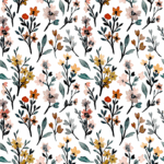 Multi Color Floral - Charger - (SQUARE)