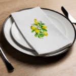 Lemon Bird Foliage - Printed Guest Towel