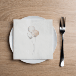 Elegant Balloon Cocktail Napkin
